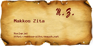 Makkos Zita névjegykártya